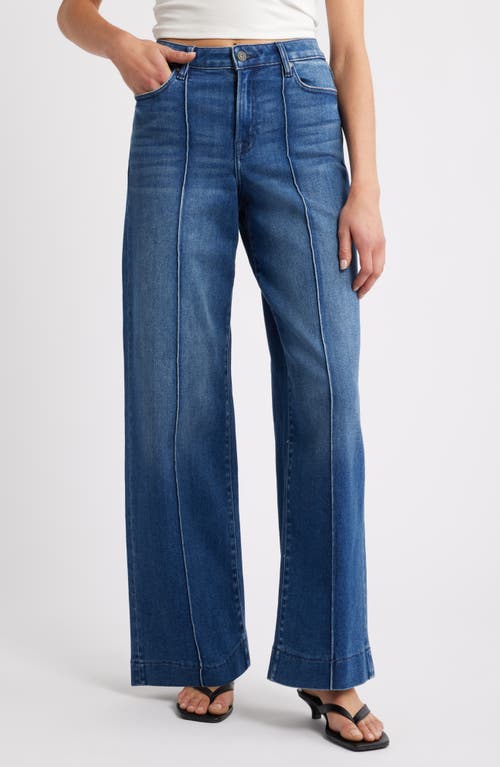 Hidden Jeans Pintuck High Waist Wide Leg Jeans In Blue