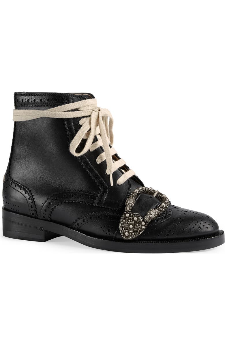 Gucci Queercore Combat Boot, Main, color,
