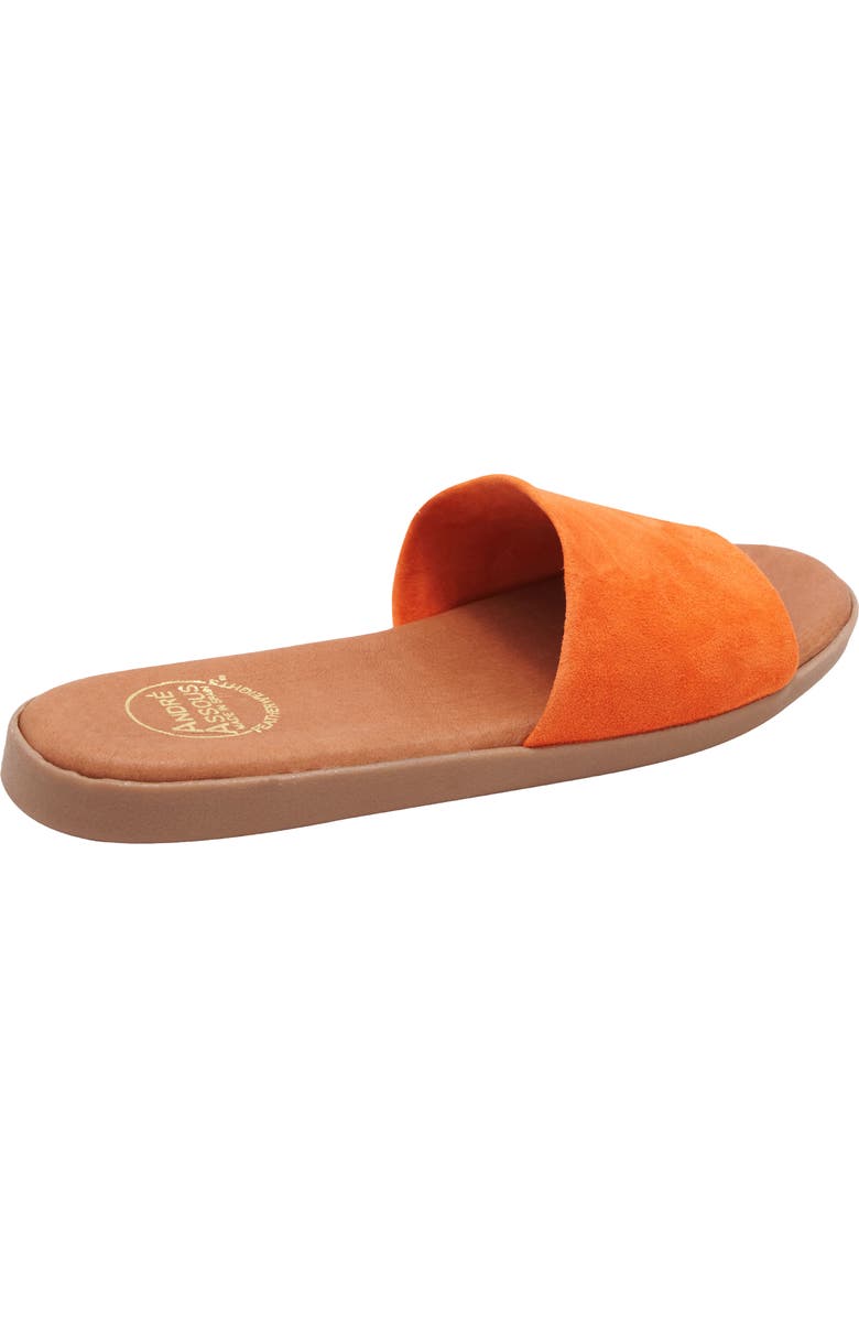 André Assous Paloma Woven Slide Sandal, Alternate, color, Orange
