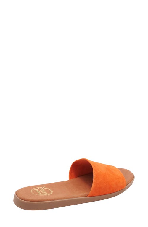 Andre Assous Paloma Woven Slide Sandal In Orange