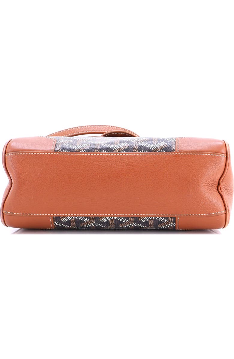 Pre-Owned Goyard Saigon Top Handle Bag Coated Canvas with Leather Mini, Alternate, color, Brown