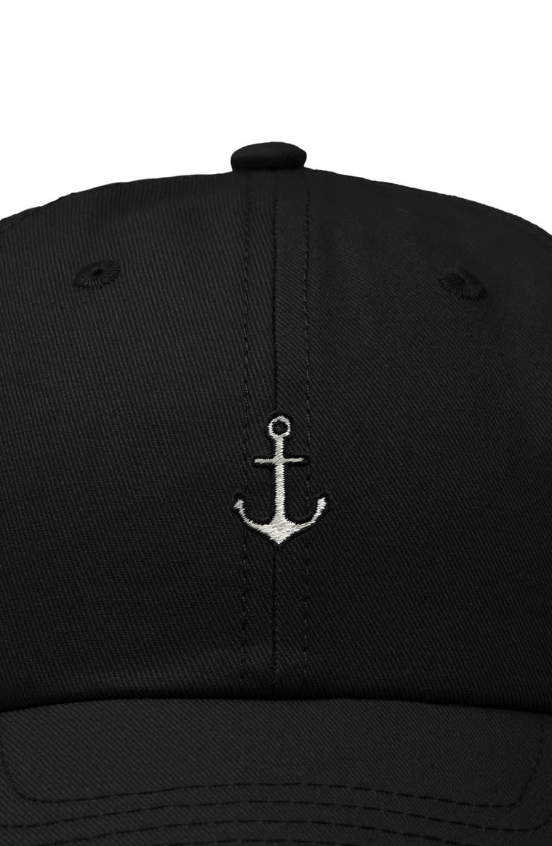 Dalix Anchor Dad Cap, Alternate, color, Black