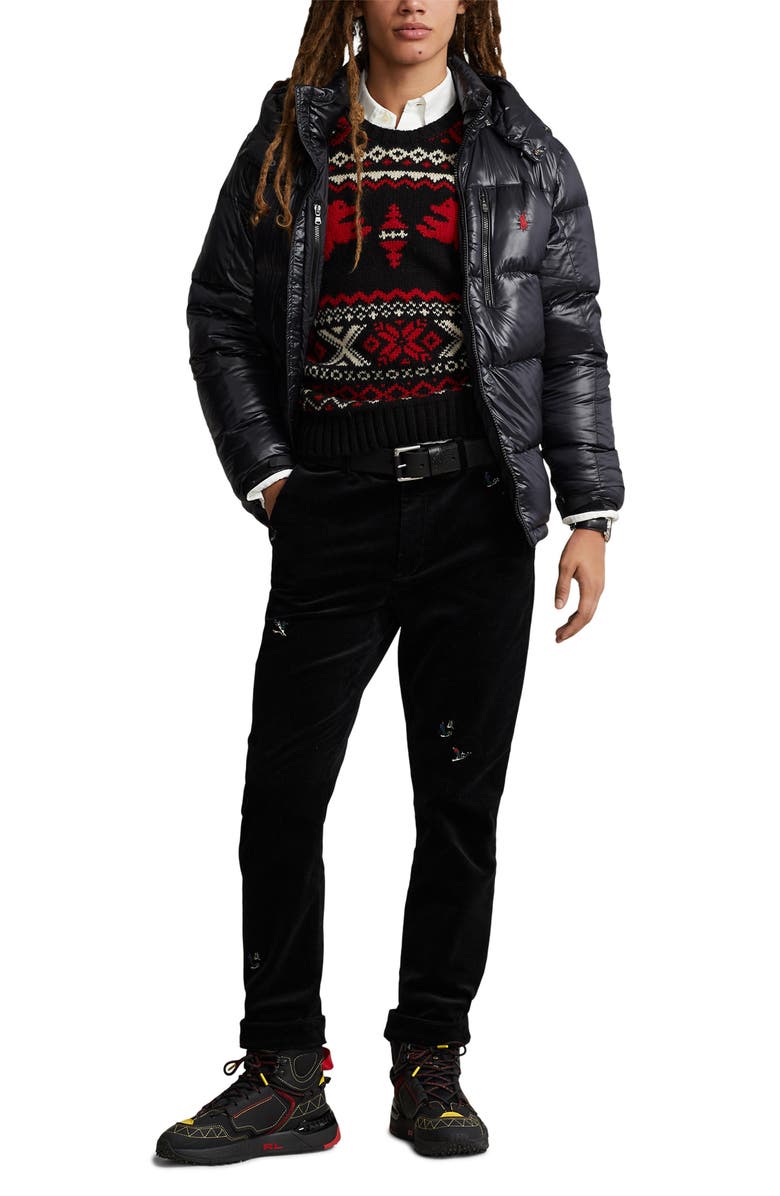 Stretch Slim Fit Embroidered Pant