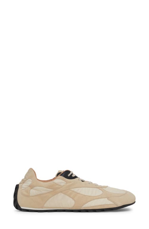 Bottega Veneta Orbit Lite Lace-up Suede And Nylon Sneakers