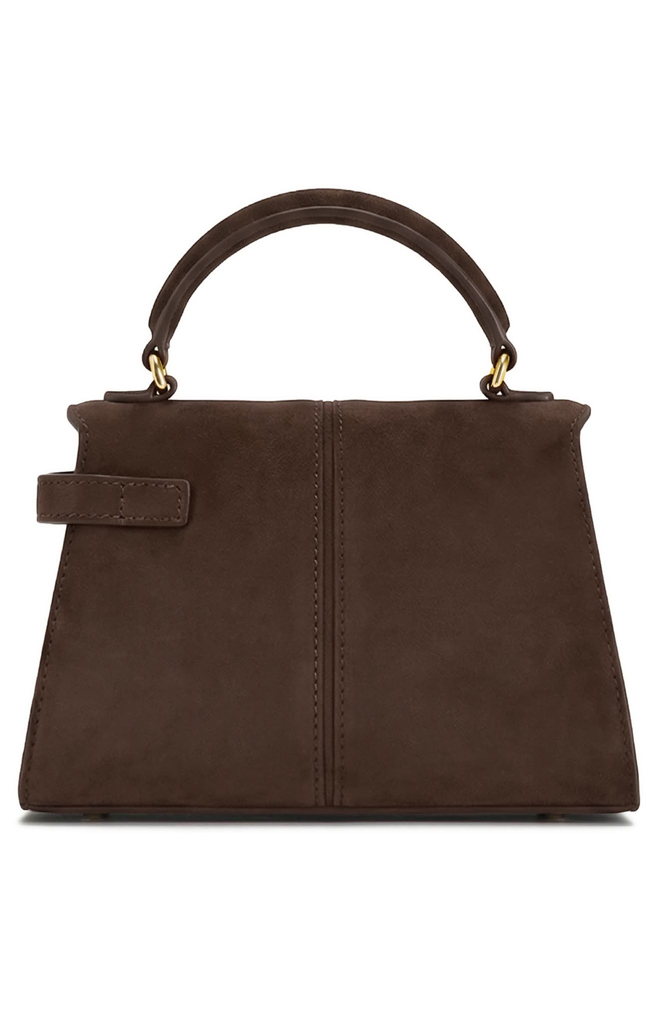 Elise Faux Suede Top Handle Bag, Alternate, color, MOCHA BROWN
