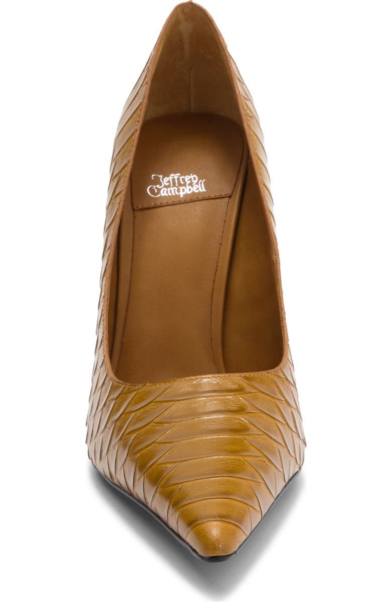 Jeffrey Campbell Good Luck Pump, Alternate, color, Mustard Snake