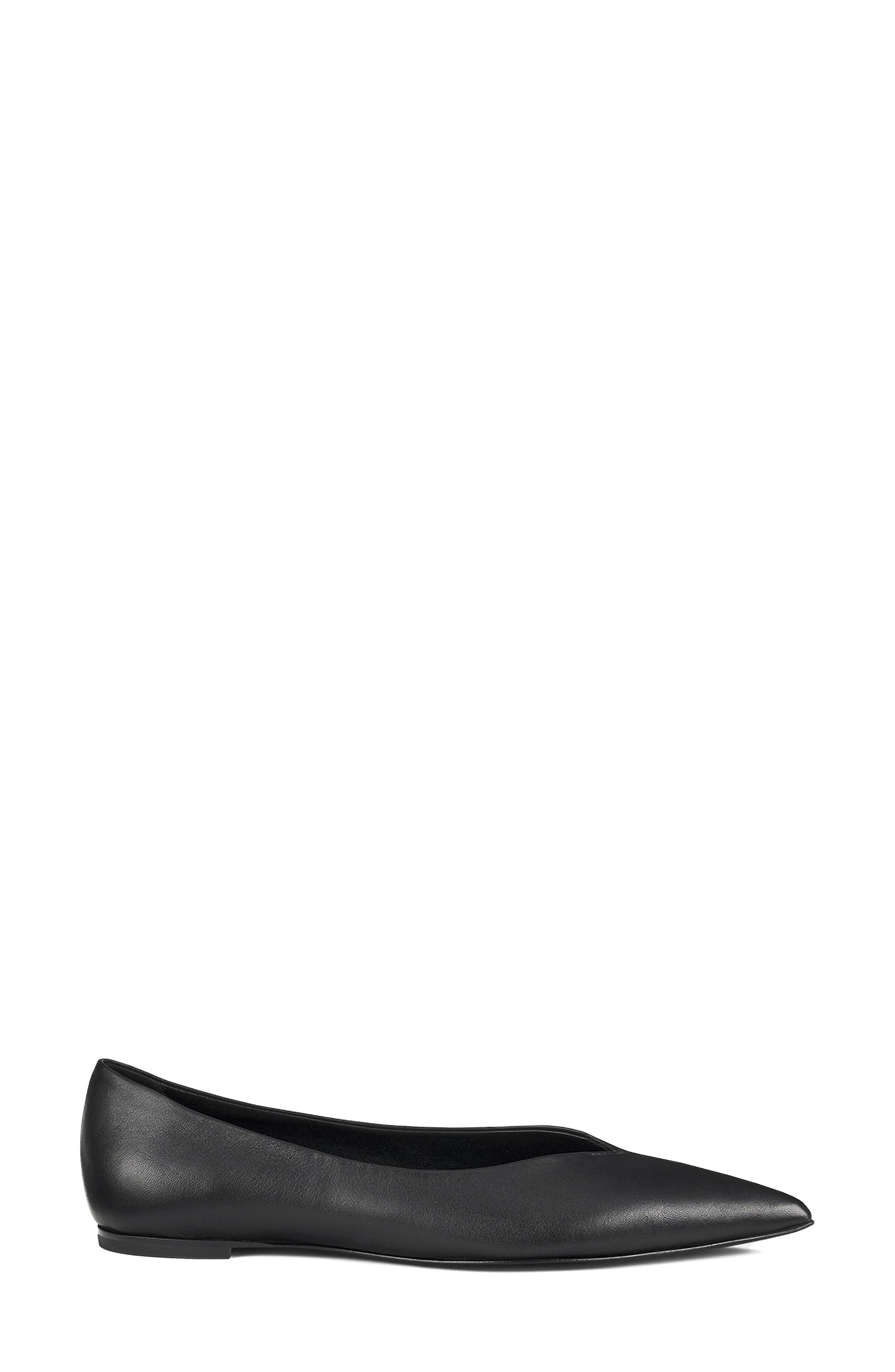 AGL Fergy Pointed Toe Flat, Alternate, color, Black Nappa