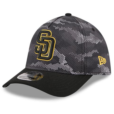 Men's New Era Black San Diego Padres Camo 39THIRTY A-Frame Flex Hat