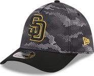 New Era Men's New Era Black San Diego Padres Camo 39THIRTY A-Frame Flex Hat