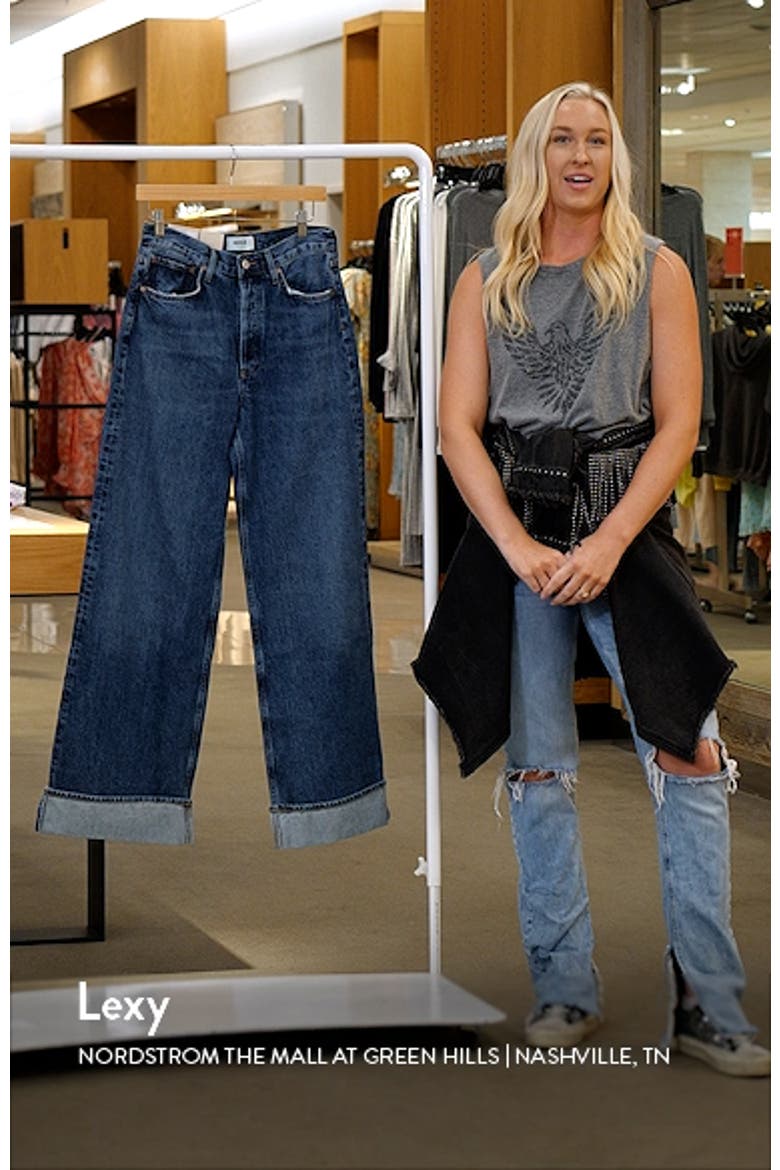 Dame High Waist Wide Leg Organic Cotton Jeans video