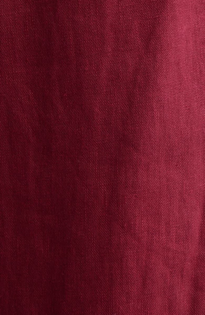 Rails Emmie Embroidered Linen Drawstring Pants, Alternate, color, Berry Hibiscus Embroidery