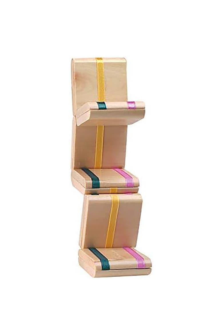 Retro Wooden Puzzle, Alternate, color, Multicolored