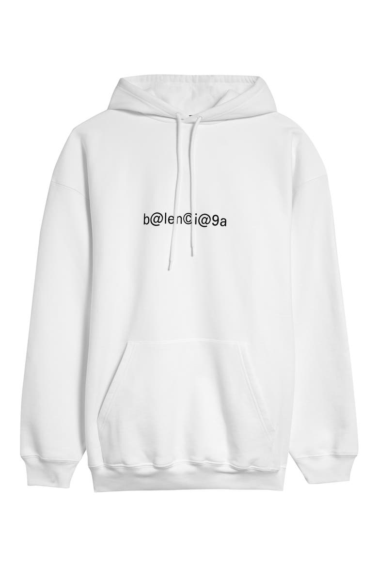 Symbolic Graphic Hoodie, Alternate, color, WHITE/ BLACK
