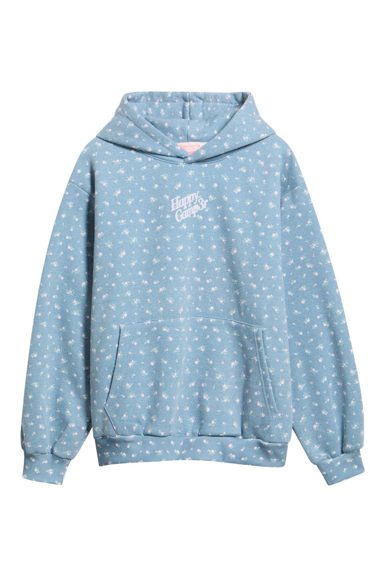 Peony Logo Hoodie, Main, color, CRYSTAL TEAL