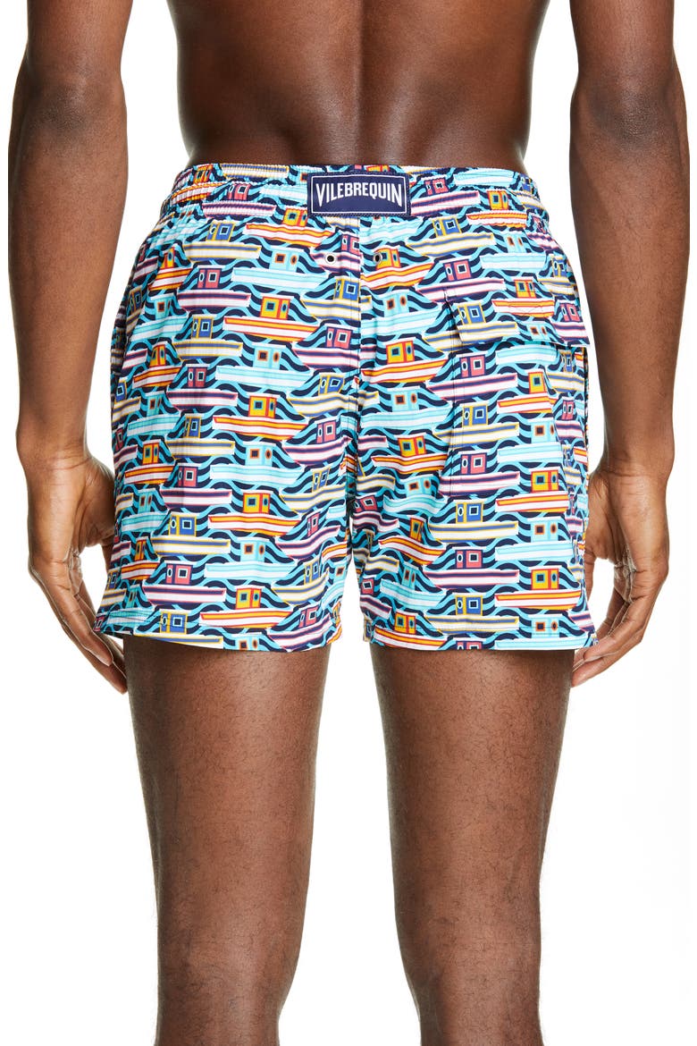 Mykonos Swim Trunks, Alternate, color, BLEU TROPEZIEN