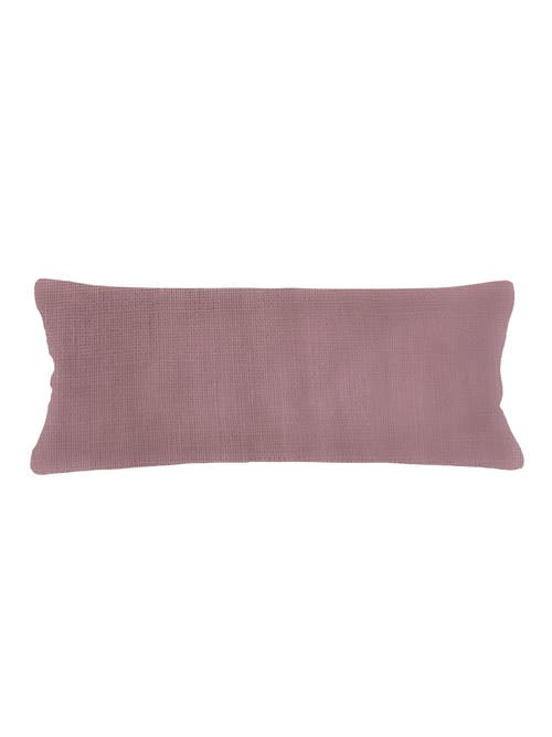 Anaya So Soft Linen Body Pillow With Down Alternative Insert In Mauve
