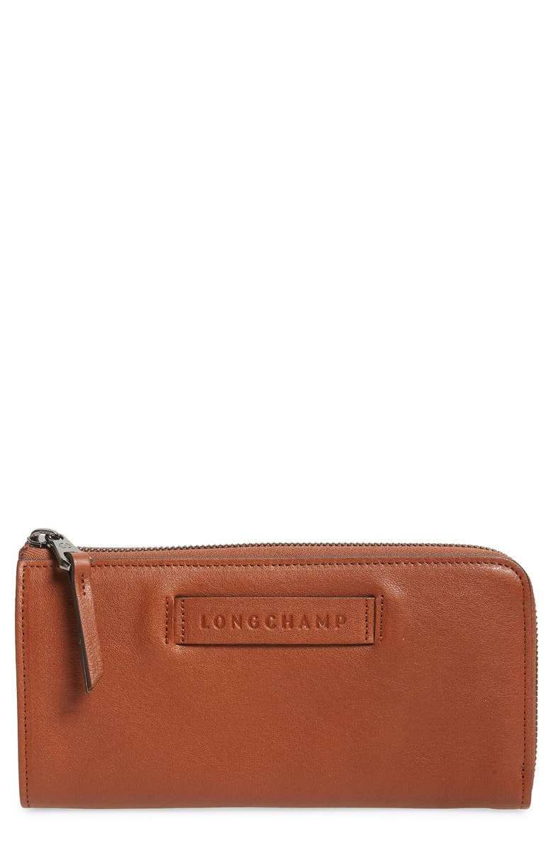 Longchamp 3D Leather Wallet, Main, color,