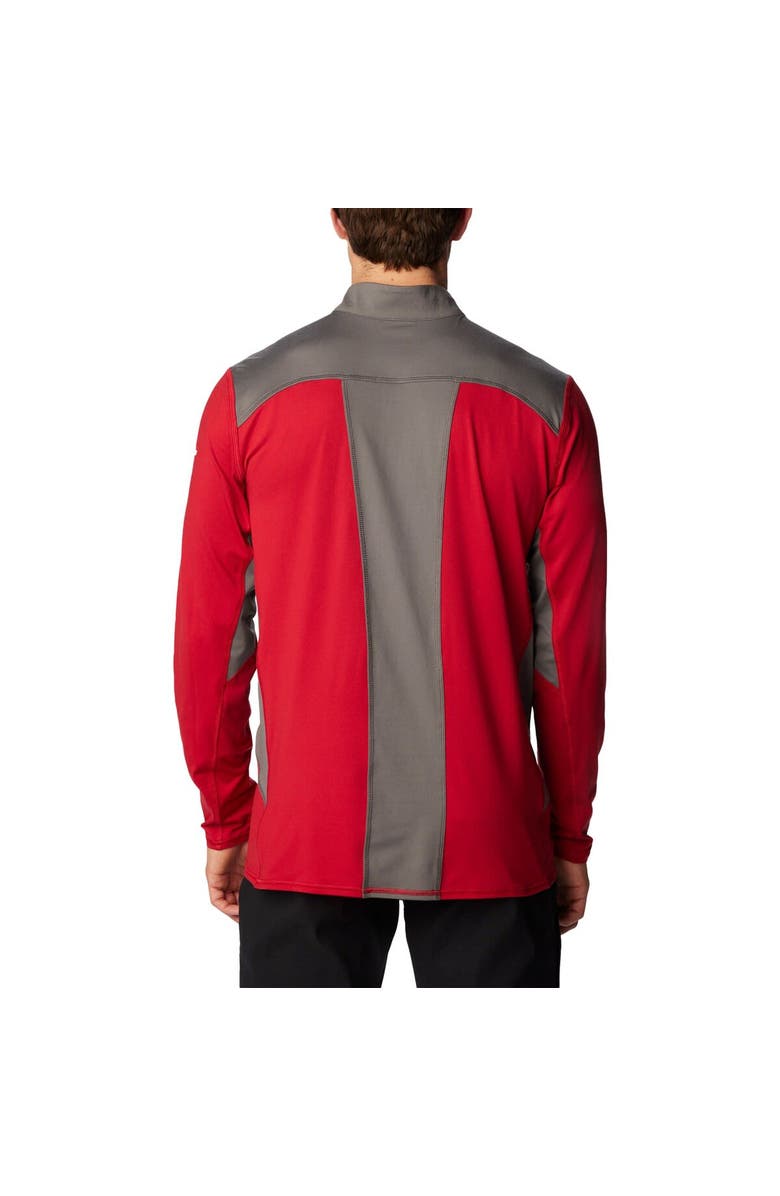 Columbia Men's Columbia Crimson Alabama Crimson Tide Tech Trail<sup>™</sup> Omni-Shade Quarter-Zip Top, Alternate, color, Crimson