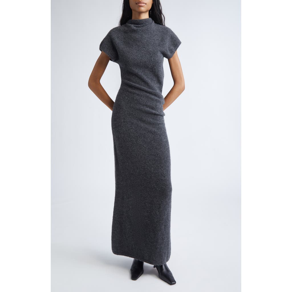 Proenza Schouler Abie Boiled Knit Sweater Dress In Gray