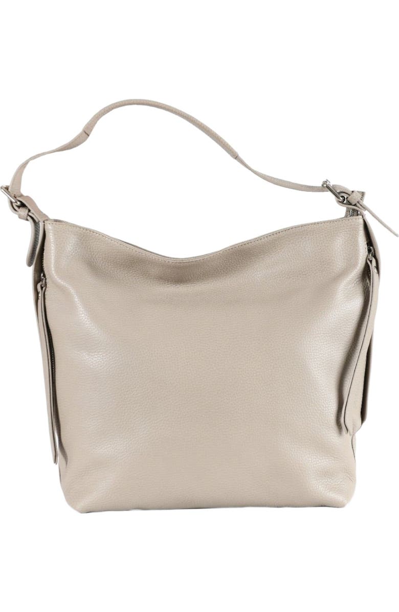 Forever & Always Shoes Vittoria Leather Shoulder Bag, Main, color, Beige Leather