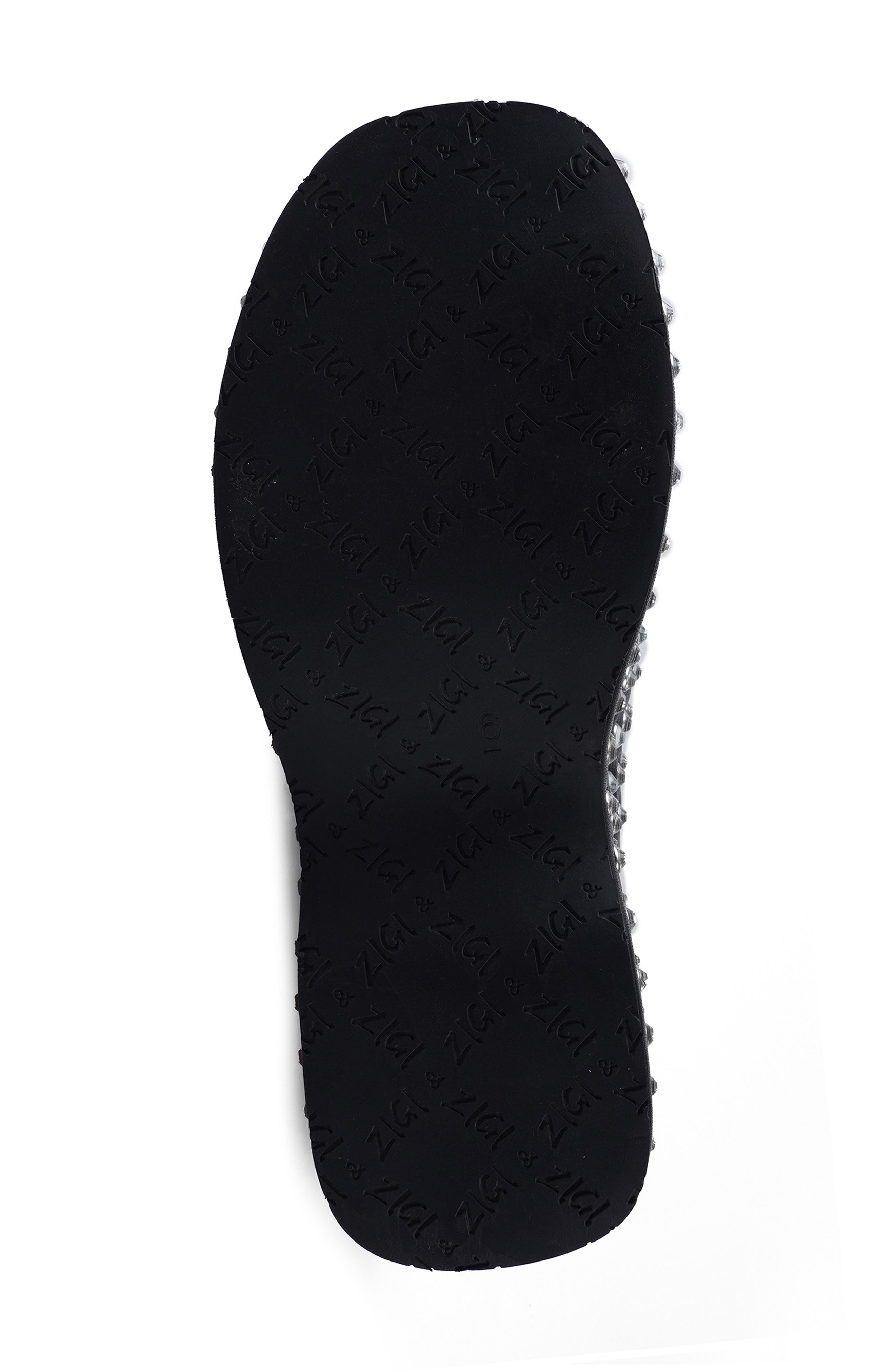 ZIGI Henrietta Crystal Studded Clog, Alternate, color, Black Leather