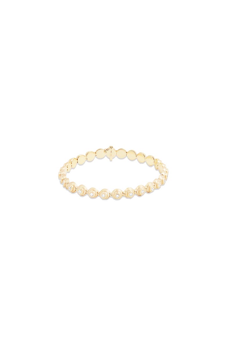 Campbell + Charlotte Evolve Link Bracelet, Main, color, Diamond-Gold