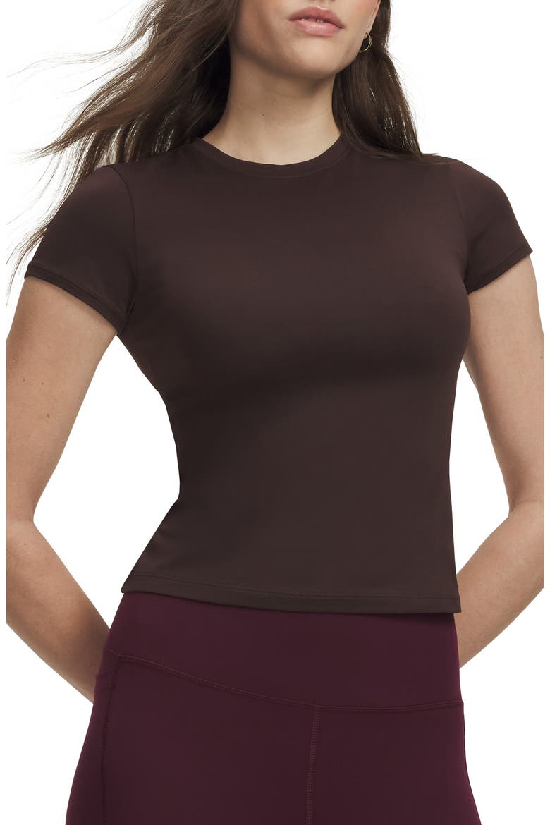 Movement Fitted Short Sleeve Performance T-Shirt, Main, color, KONA BROWN