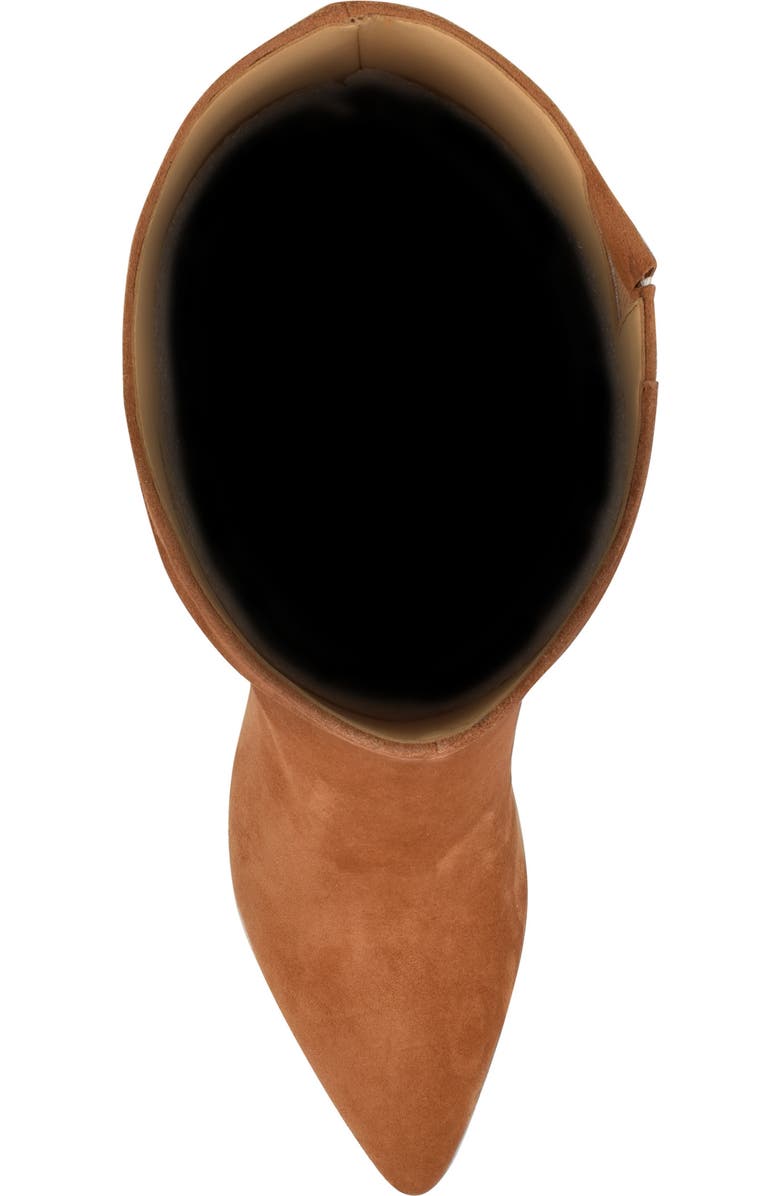 Nine West Peachey Pointed Toe Knee High Boot, Alternate, color, Medium Brown Suede