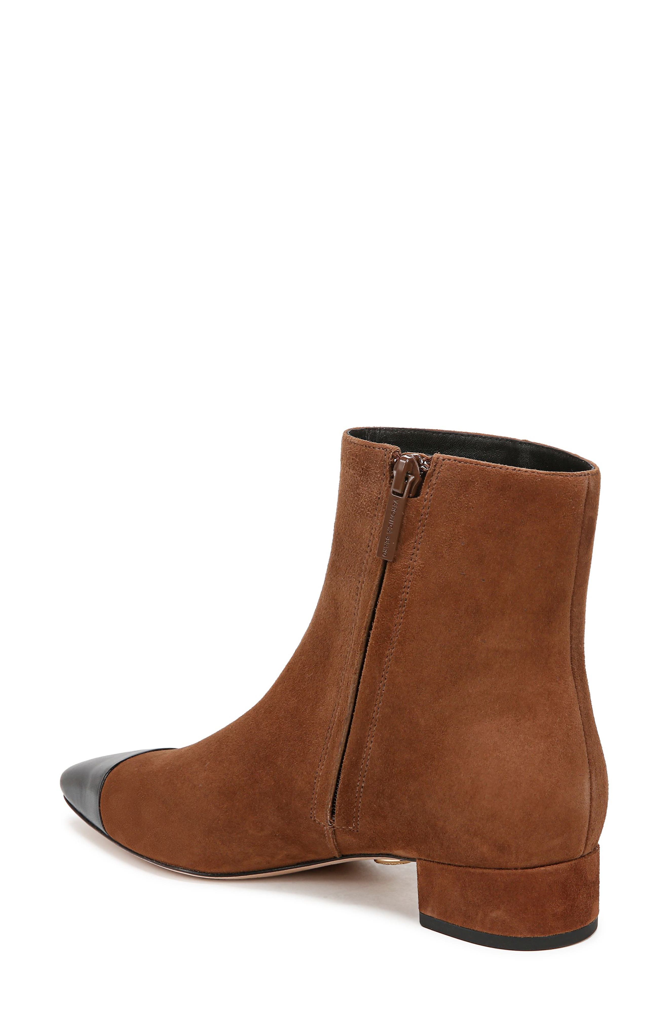 Veronica Beard Cecile Cap Toe Bootie, Alternate, color, Cedar/ Black
