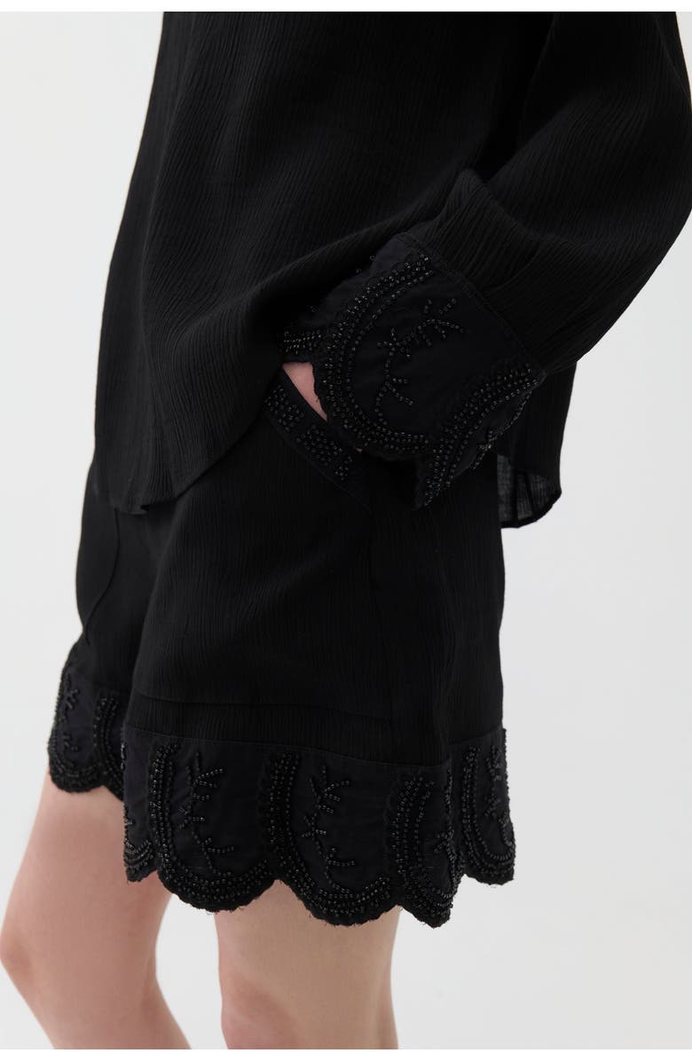 Nocturne Stone Detailed Shorts, Alternate, color,