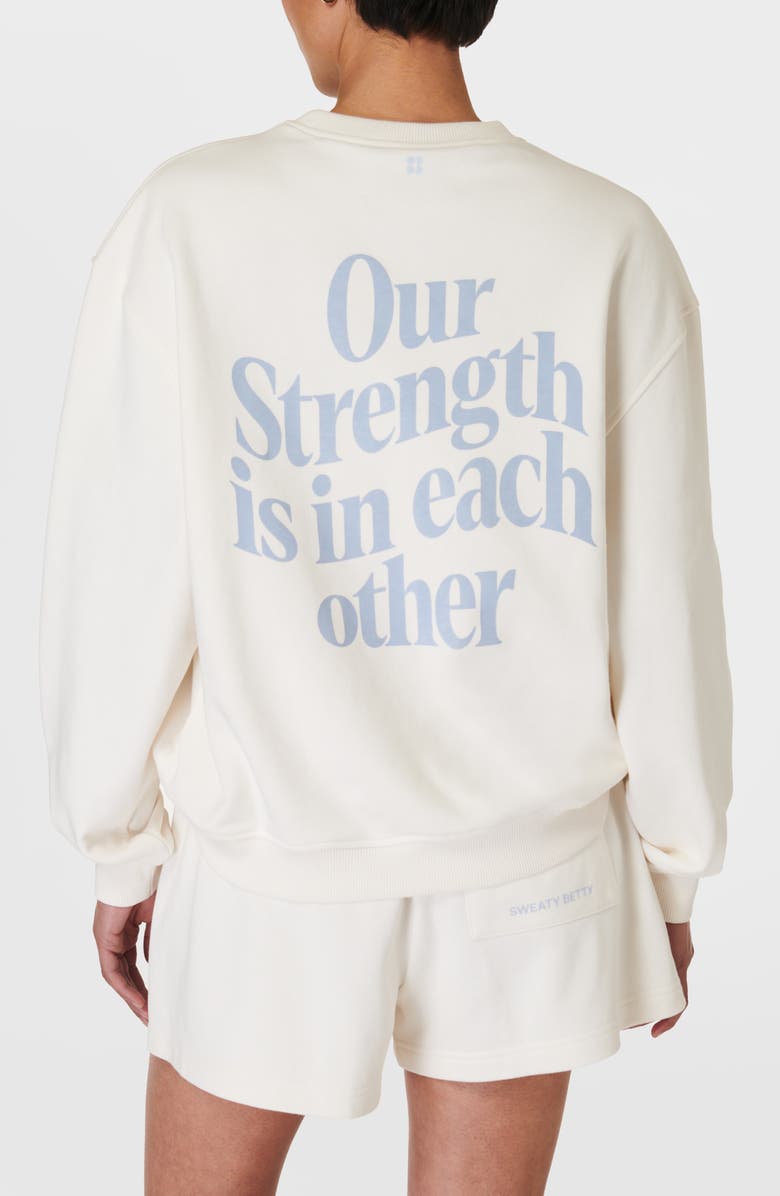 Sweaty Betty Strength in Cotton Blend Sweatshirt, Alternate, color, 