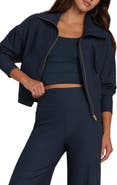 Rhone Atmosphere Crop Zip Sweatshirt