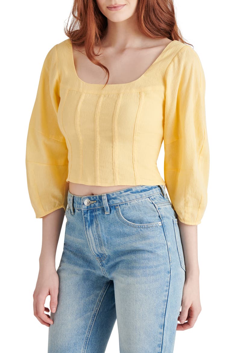 Shay Corset Crop Top, Alternate, color, GOLDEN GLOW