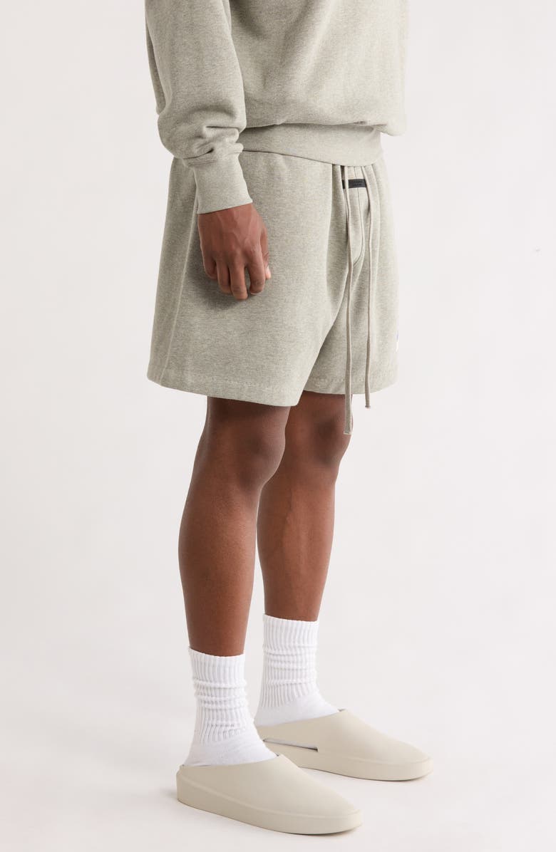 Fear of God Essentials x NBA Classic Fit Sweat Shorts, Alternate, color, Concrete Heather