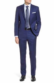 Hart Schaffner Marx New York Classic Fit Solid Stretch Wool Suit