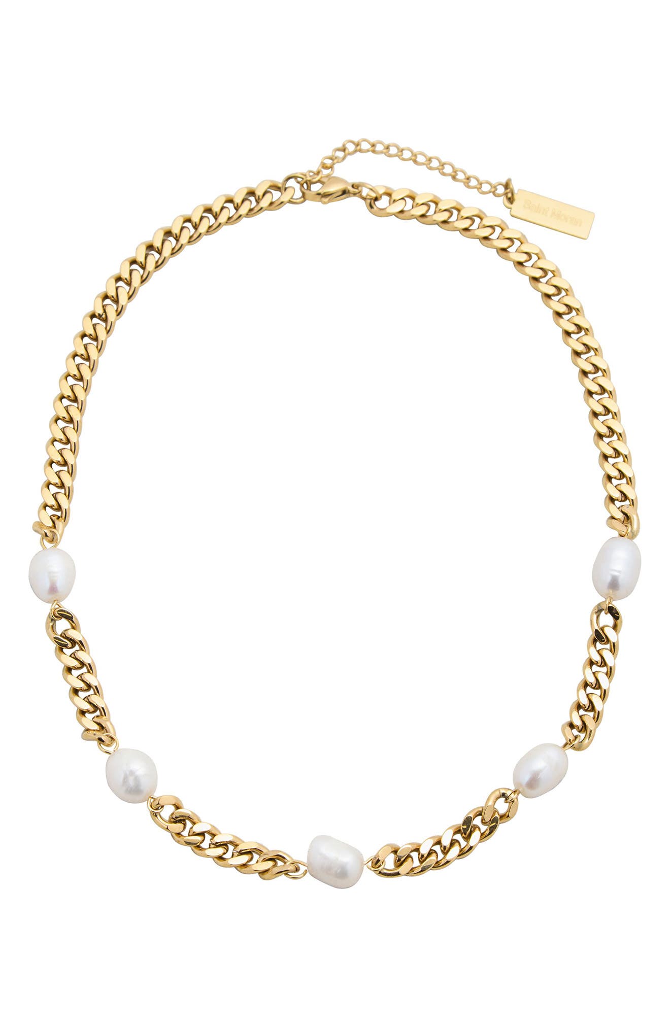 st. Moran Freshwater Pearl Station Necklace