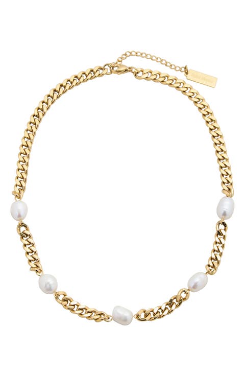 Freshwater Pearl Station Necklace