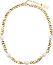 st. Moran Freshwater Pearl Station Necklace