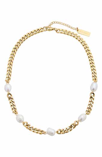 st. Moran Freshwater Pearl Station Necklace