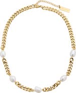st. Moran Freshwater Pearl Station Necklace