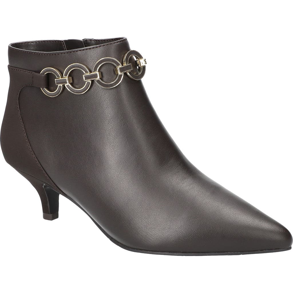 Easy Street Jinx Pointed Toe Kitten Heel Bootie In Black