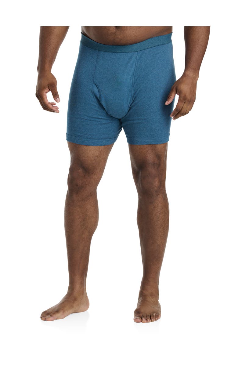 Harbor Bay by DXL Big & Tall 3-pk Heathered Boxer Briefs, Alternate, color,