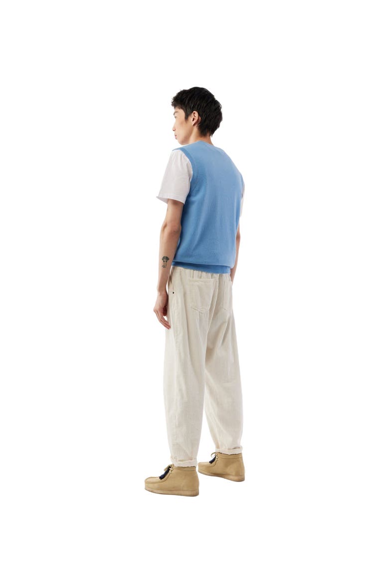 Men's Cashmere Vest, Alternate, color, azure blue