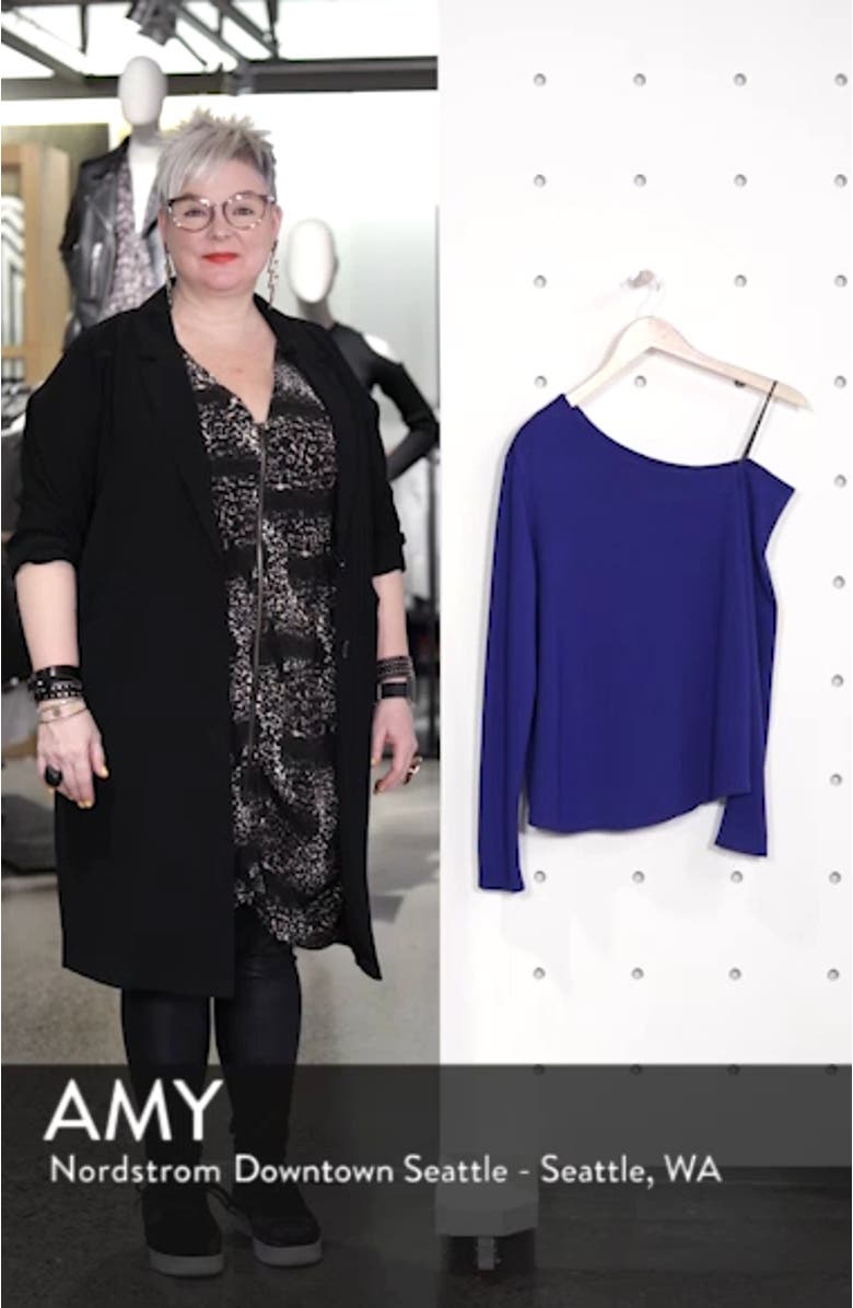 One-Shoulder Knit Tee, sales video thumbnail