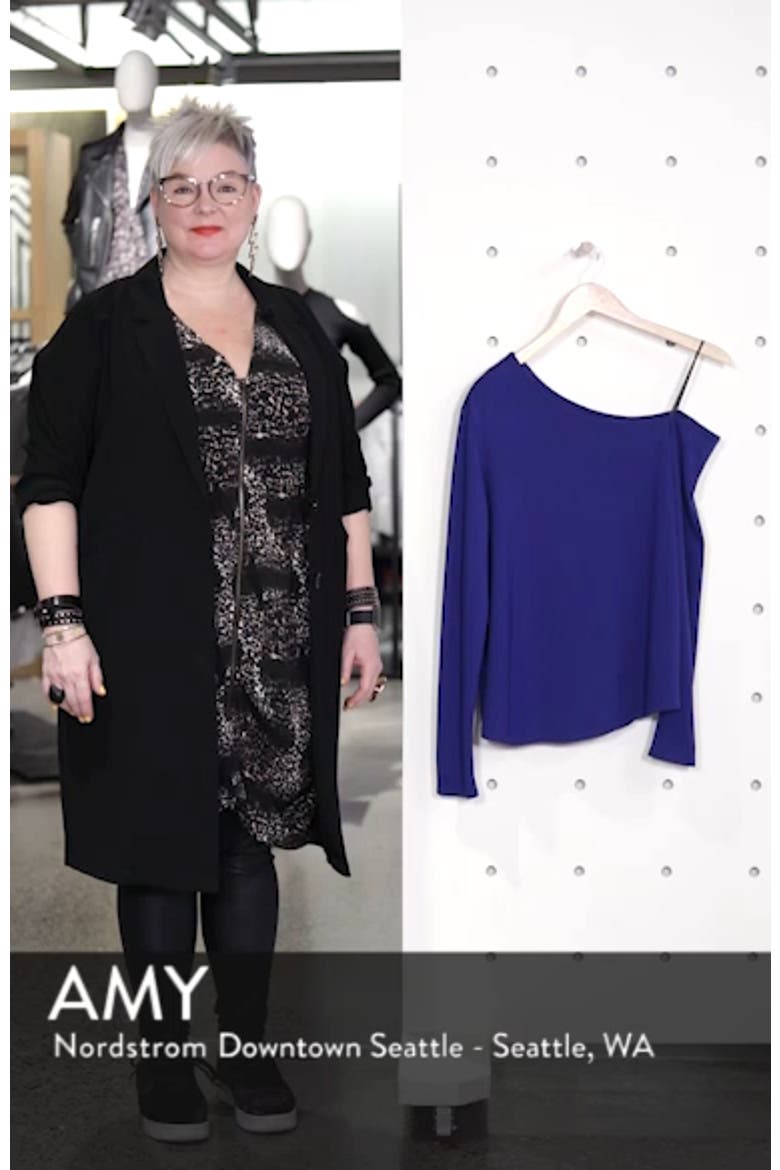 One-Shoulder Knit Tee video