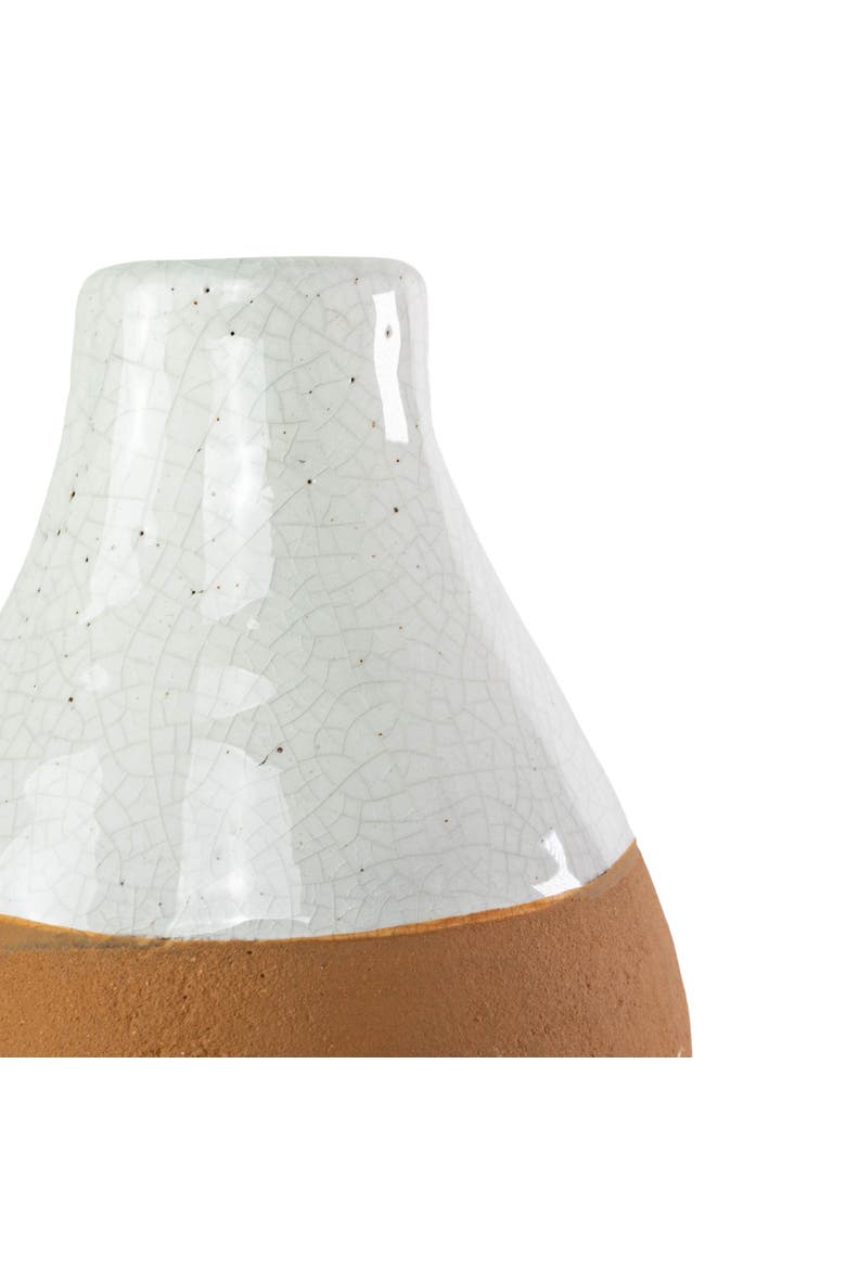 Terracotta Dipped Terracotta Bud Vase, Alternate, color, Orange