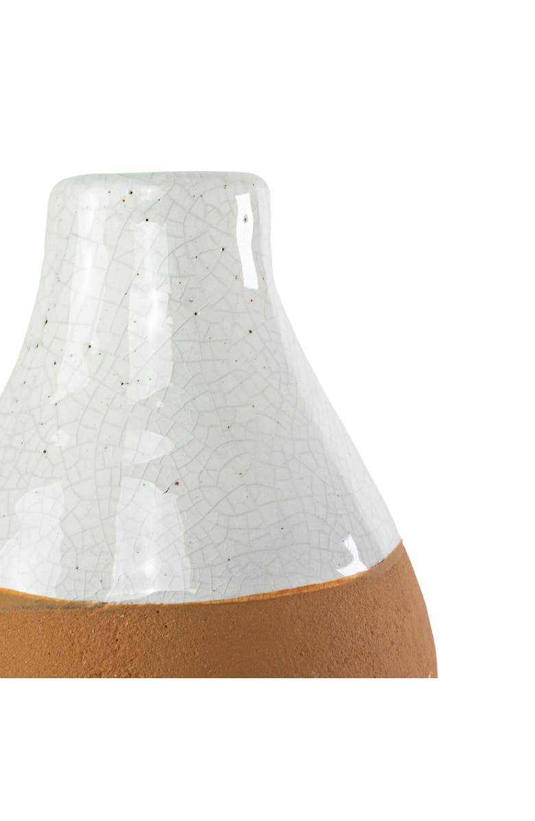 Foreside Home and Garden Terracotta Dipped Terracotta Bud Vase, Alternate, color, Orange