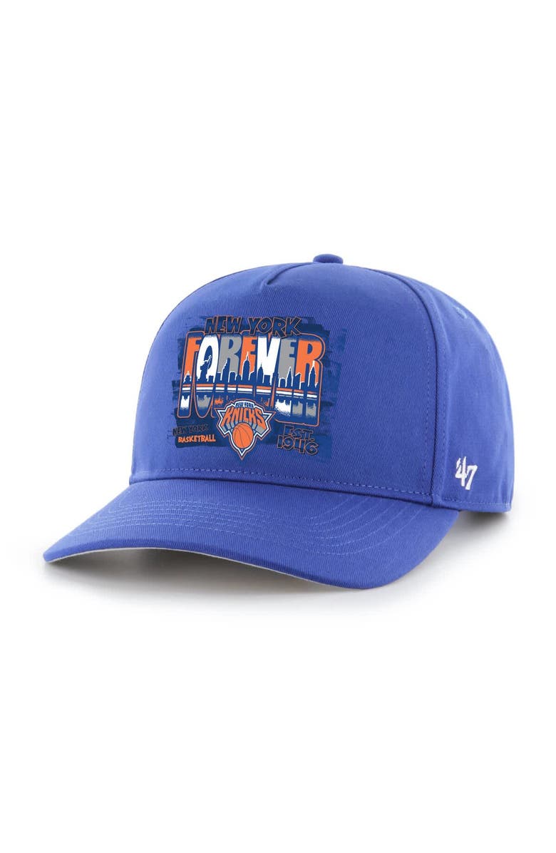'47 Men's '47 Blue New York Knicks Solid Hitch Adjustable Hat, Main, color, Blue