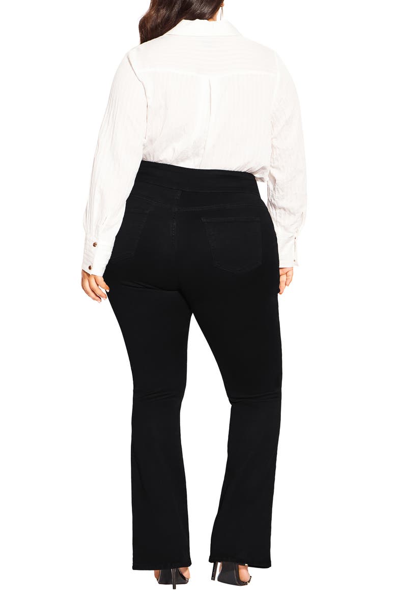 Harley Button Bootcut Jeans, Alternate, color, BLACK