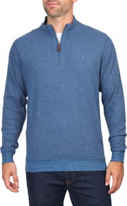 TailorByrd Cozy Knit Quarter Zip Pullover